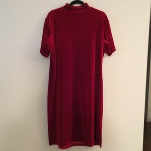 Vintage 90’s Velvet Turtleneck Cocktail Dress